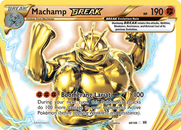 60/108 Machamp BREAK Rare BREAK Evolutions - The Feisty Lizard