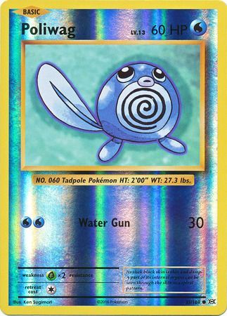 23/108 Poliwag Common Reverse Holo XY Evolutions - The Feisty Lizard
