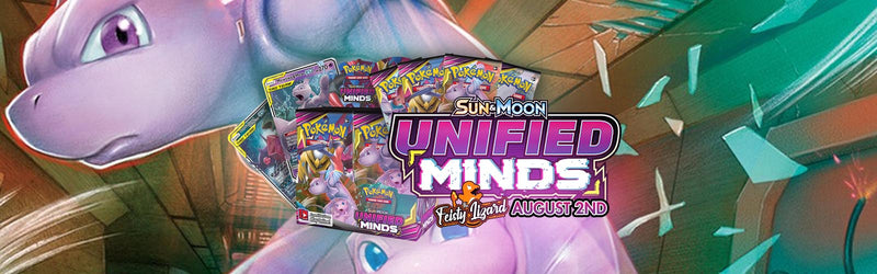 Pokemon TCG Cards Unified Minds Mewtwo Mew Sun Moon