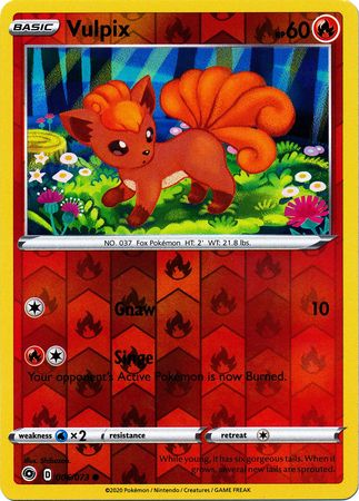 006/073 Vulpix Common Reverse Holo Champion's Path - The Feisty Lizard