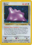 3/62 Ditto Holo Rare Fossil Set Unlimited - The Feisty Lizard