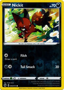 046/073 Nickit Common Reverse Holo Champion's Path - The Feisty Lizard