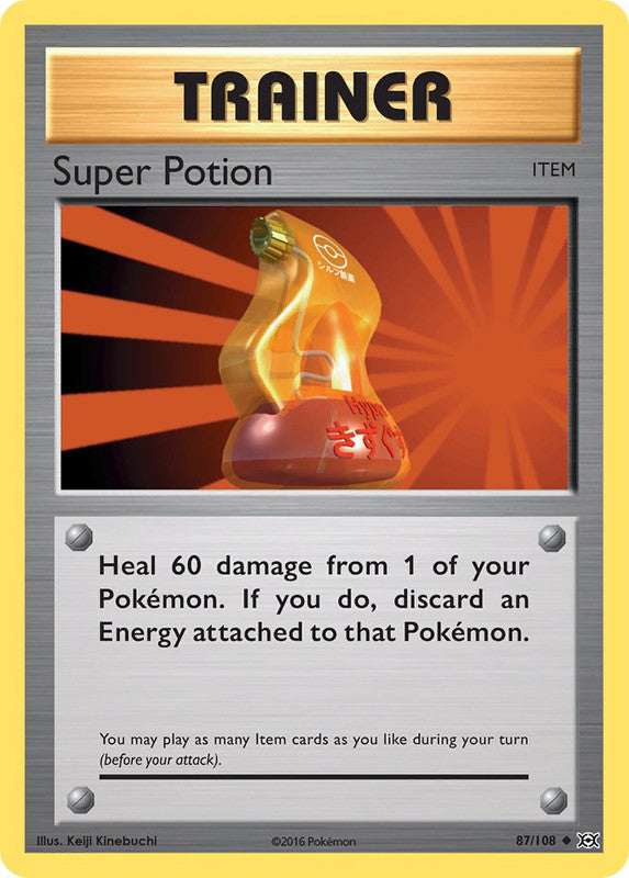 87/108 Super Potion Uncommon Trainer Evolutions - The Feisty Lizard