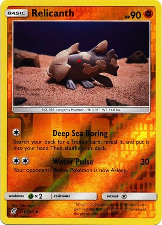 111/236 Relicanth Uncommon Reverse Holo - The Feisty Lizard