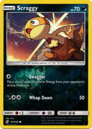 137/236 Scraggy Common Reverse Holo - The Feisty Lizard