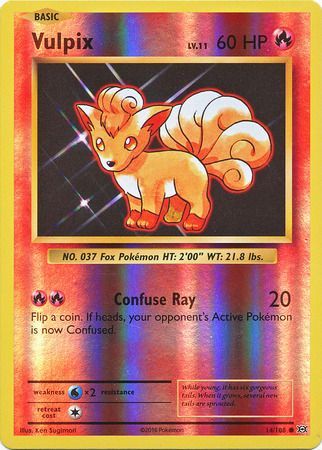 14/108 Vulpix Common Reverse Holo XY Evolutions - The Feisty Lizard