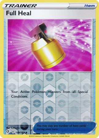 159/192 Full Heal Trainer Uncommon Reverse Holo Rebel Clash - The Feisty Lizard
