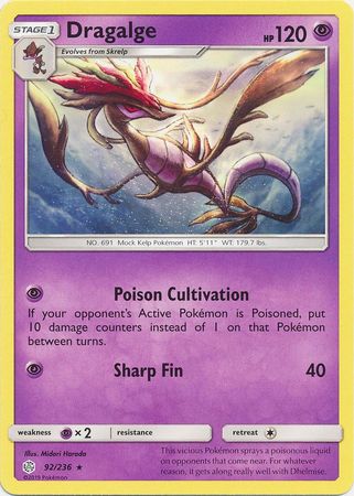 92/236 Dragalge Rare Cosmic Eclipse - The Feisty Lizard