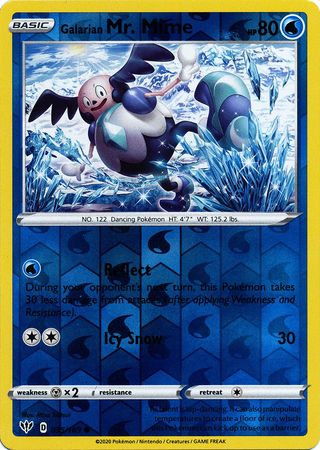 035/189 Galarian Mr. Mime Common Reverse Holo Darkness Ablaze - The Feisty Lizard