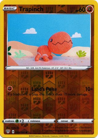 089/189 Trapinch Common Reverse Holo Darkness Ablaze - The Feisty Lizard