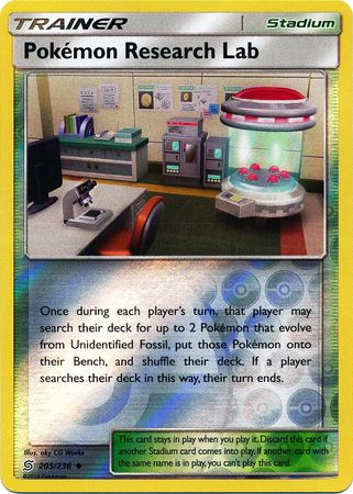205/236 Pokémon Research Lab Uncommon Trainer Reverse Holo - The Feisty Lizard