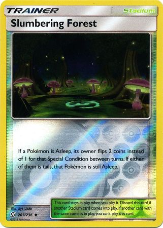 207/236 Slumbering Forest Uncommon Trainer Reverse Holo - The Feisty Lizard