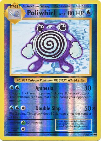 24/108 Poliwhirl Uncommon Reverse Holo XY Evolutions - The Feisty Lizard
