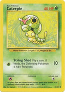 45/102 Caterpie Common Base Set Unlimited - The Feisty Lizard