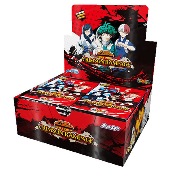 [PRE-ORDER] My Hero Academia Collectible Card Game Booster Box Wave 2 Crimson Rampage - The Feisty Lizard Melbourne Australia