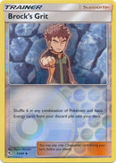53/68 Brock's Grit Trainer Uncommon Reverse Holo Hidden Fates - The Feisty Lizard