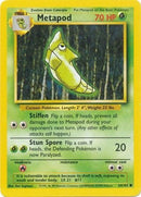 54/102 Metapod Common Base Set Unlimited - The Feisty Lizard