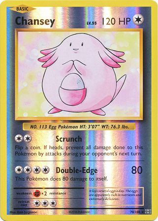 70/108 Chansey Rare Reverse Holo XY Evolutions - The Feisty Lizard