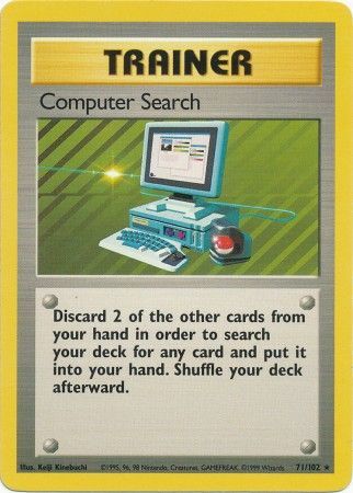 71/102 Computer Search Trainer Rare Base Set Unlimited - The Feisty Lizard