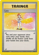 75/102 Lass Trainer Rare Base Set Unlimited - The Feisty Lizard