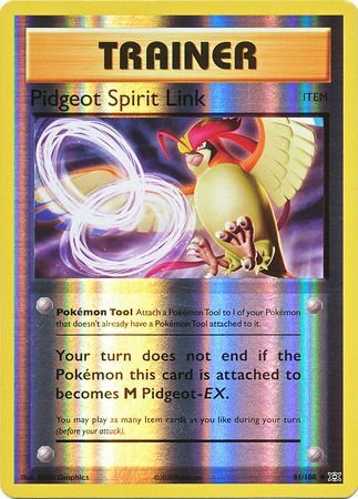 81/108 Pidgeot Spirit Link Uncommon Trainer XY Evolutions - The Feisty Lizard
