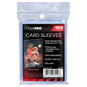 ULTRA PRO Card Sleeves 2 1/2" X 3-1/2" Clear Penny Protector Soft 100 Pack - The Feisty Lizard Melbourne Australia