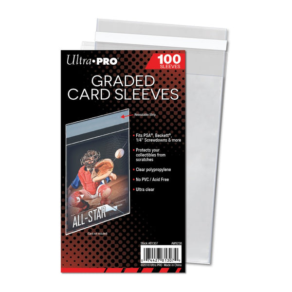 ULTRA PRO Graded Card Sleeves 100 Pack - The Feisty Lizard