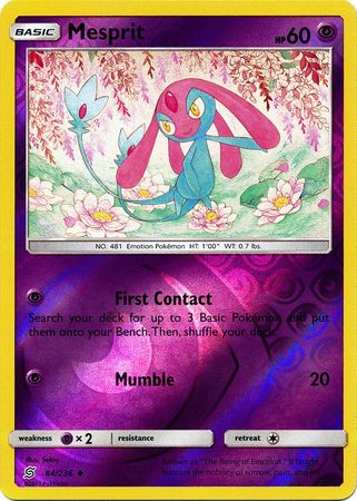 84/236 Mesprit Uncommon Reverse Holo - The Feisty Lizard