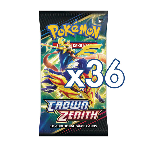 [PRE-ORDER] Pokemon TCG Crown Zenith x36 Booster Packs - The Feisty Lizard Melbourne Australia