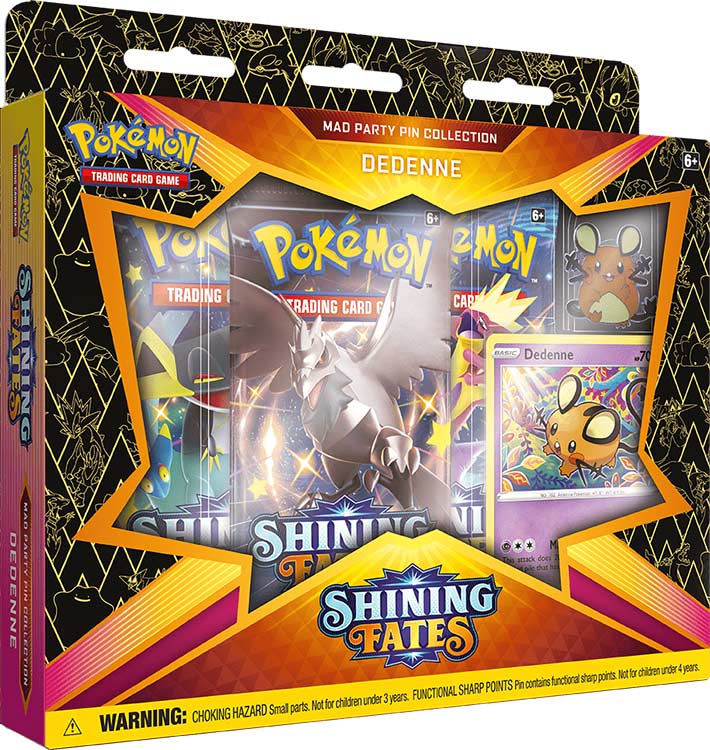 Pokemon TCG Shining Fates Mad Party Pin Collection (PRE-ORDER) - The Feisty Lizard