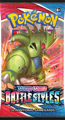 Pokemon TCG Sword & Shield Battle Styles Booster Pack  (PRE-ORDER) - The Feisty Lizard