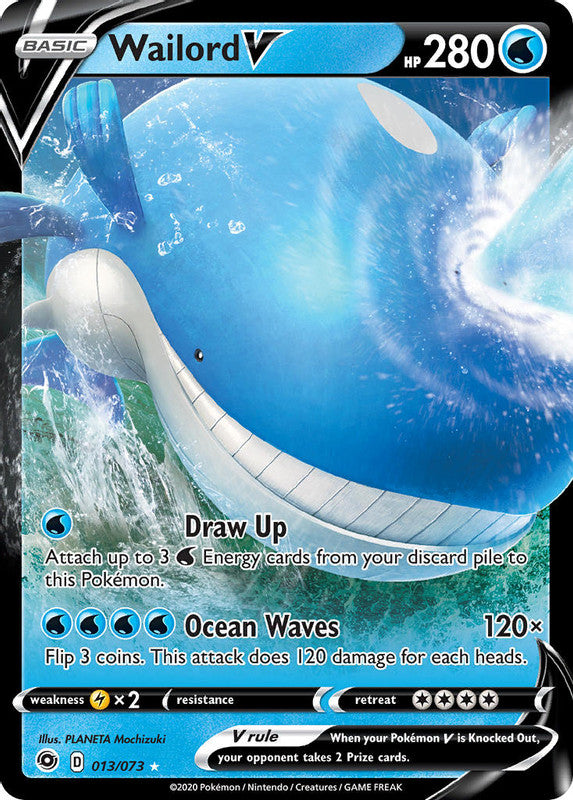 013/073 Wailord V Ultra Rare Champion's Path - The Feisty Lizard