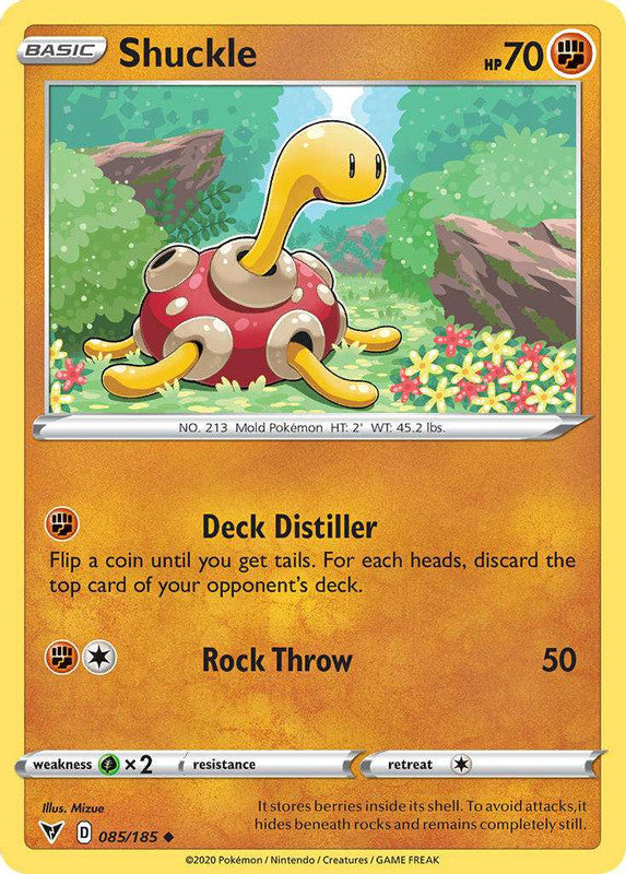 085/185 Shuckle Uncommon Vivid Voltage - The Feisty Lizard