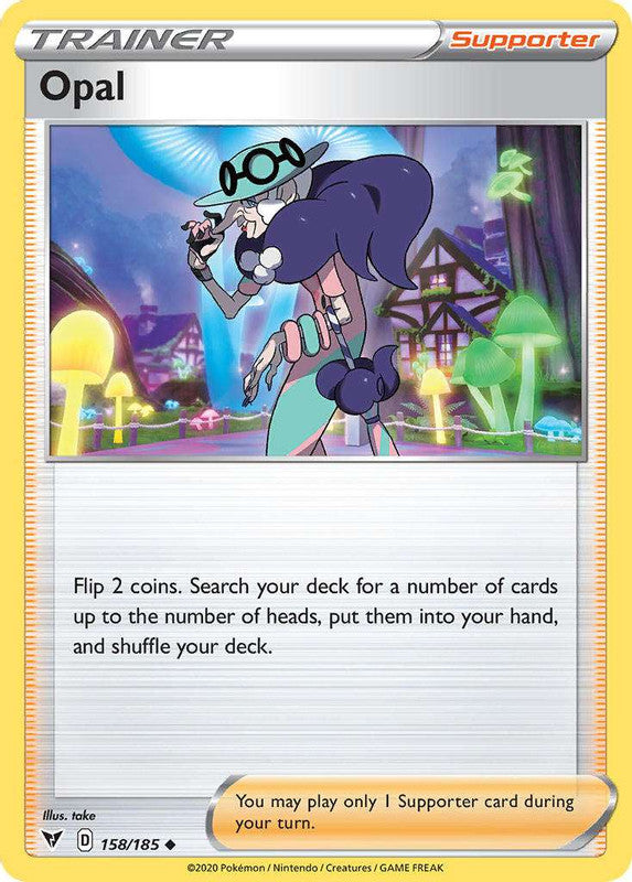 158/185 Opal Trainer Uncommon Vivid Voltage - The Feisty Lizard