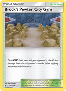 54/68 Brock's Pewter City Gym Trainer Uncommon Hidden Fates - The Feisty Lizard