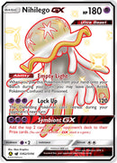 SV62/SV94 Nihilego GX Full Art Shiny Secret Rare Hidden Fates - The Feisty Lizard