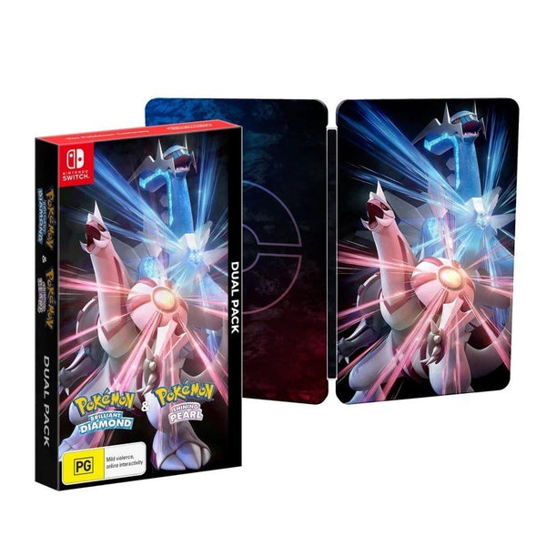 Pokemon Brilliant Diamond & Pokemon Shinning Pearl Dual Pack w/ Steel Book - The Feisty Lizard Melbourne Australia